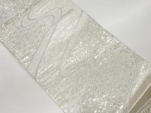 流水唐花華紋織出し袋帯